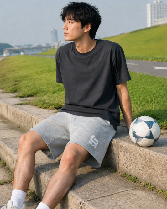 be26-08 men's Basic Logo Pile Shorts | Bend It サッカーウェア