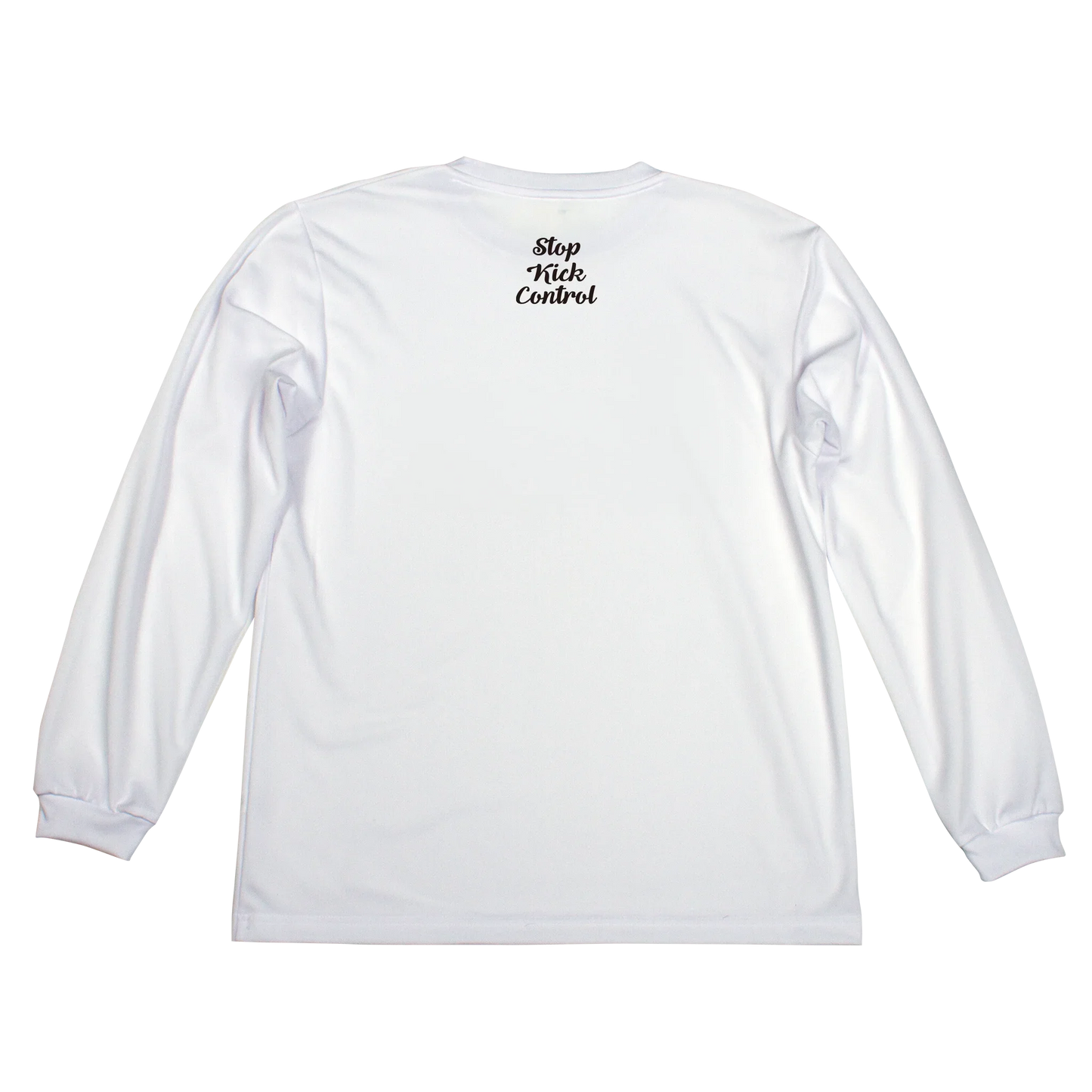 純粋で誠実な想いを込めた、グラウンドでも街でも映えるモダンなメッセージロングTシャツ be25_03 止蹴運ドライロングスリーブTシャツ | Bend It サッカーウェア