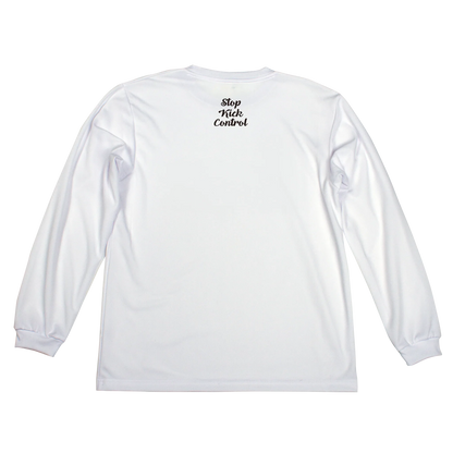 純粋で誠実な想いを込めた、グラウンドでも街でも映えるモダンなメッセージロングTシャツ be25_03 止蹴運ドライロングスリーブTシャツ | Bend It サッカーウェア