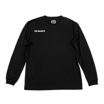 シンプルで都会的、快適な着心地で うまくなりたい気持ちをさりげなく纏うベーシックロングTシャツ be25_04 logoドライTシャツ | Bend It サッカーウェア