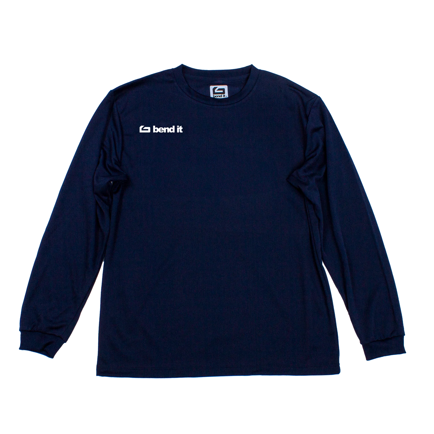 シンプルで都会的、快適な着心地で うまくなりたい気持ちをさりげなく纏うベーシックロングTシャツ be25_04 logoドライTシャツ | Bend It サッカーウェア