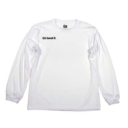 シンプルで都会的、快適な着心地で うまくなりたい気持ちをさりげなく纏うベーシックロングTシャツ be25_04 logoドライTシャツ | Bend It サッカーウェア