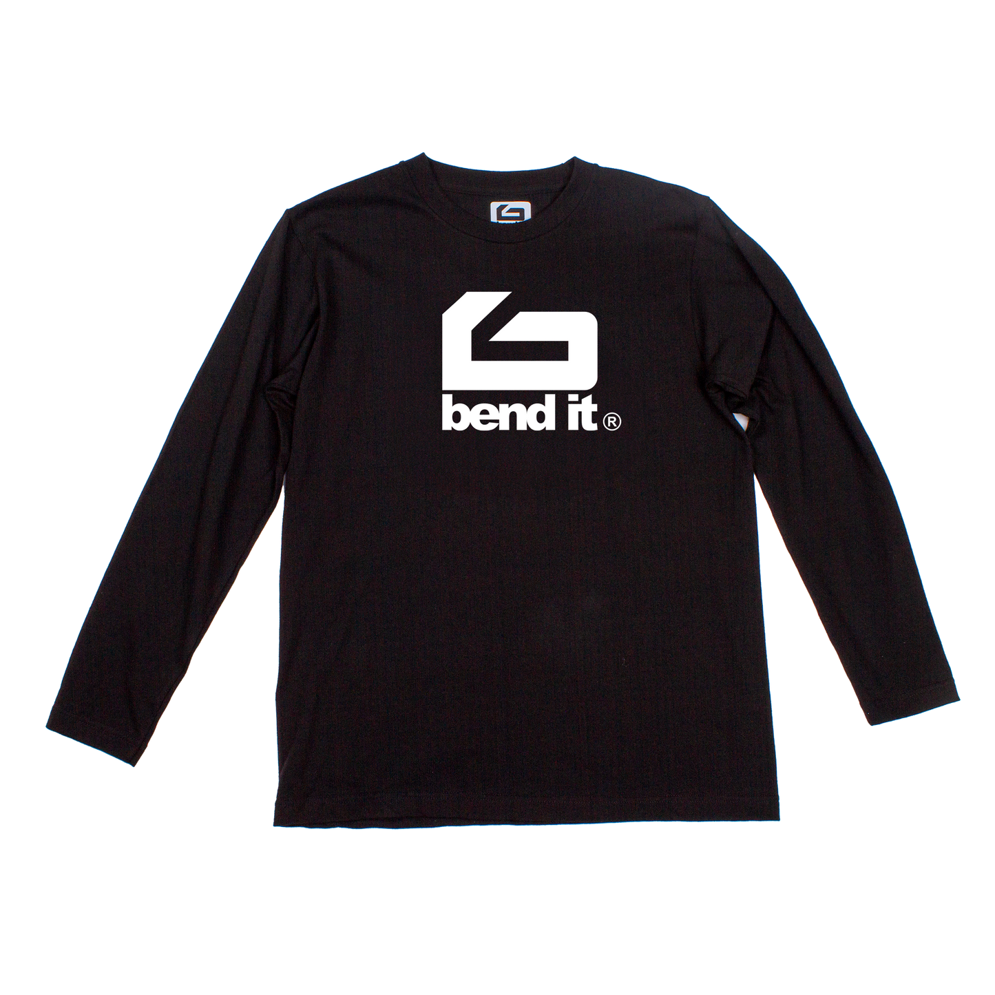 快適で汎用性の高い ビッグロゴ ロングスリーブTシャツ｜シーズンレスデザイン be25_13 コットンlogo ロングTシャツ | Bend It サッカーウェア