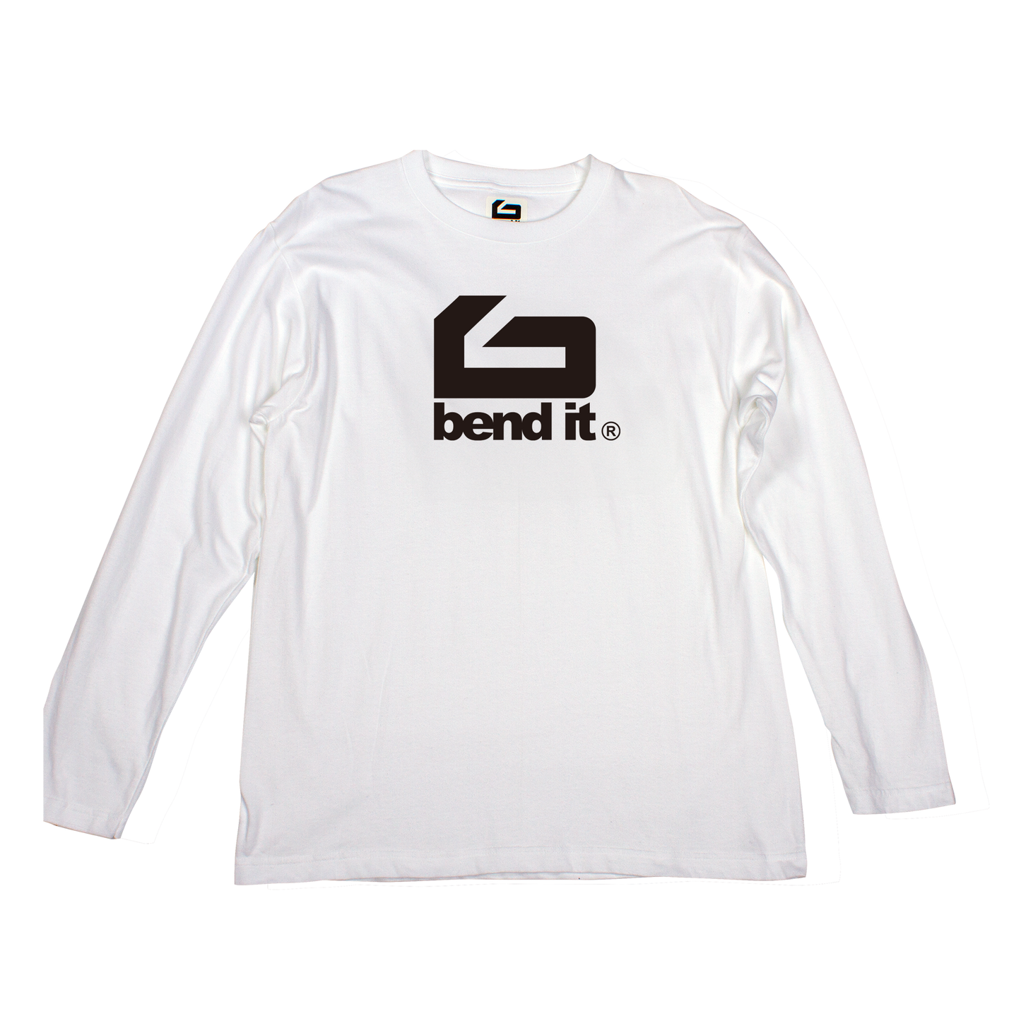 快適で汎用性の高い ビッグロゴ ロングスリーブTシャツ｜シーズンレスデザイン be25_13 コットンlogo ロングTシャツ | Bend It サッカーウェア