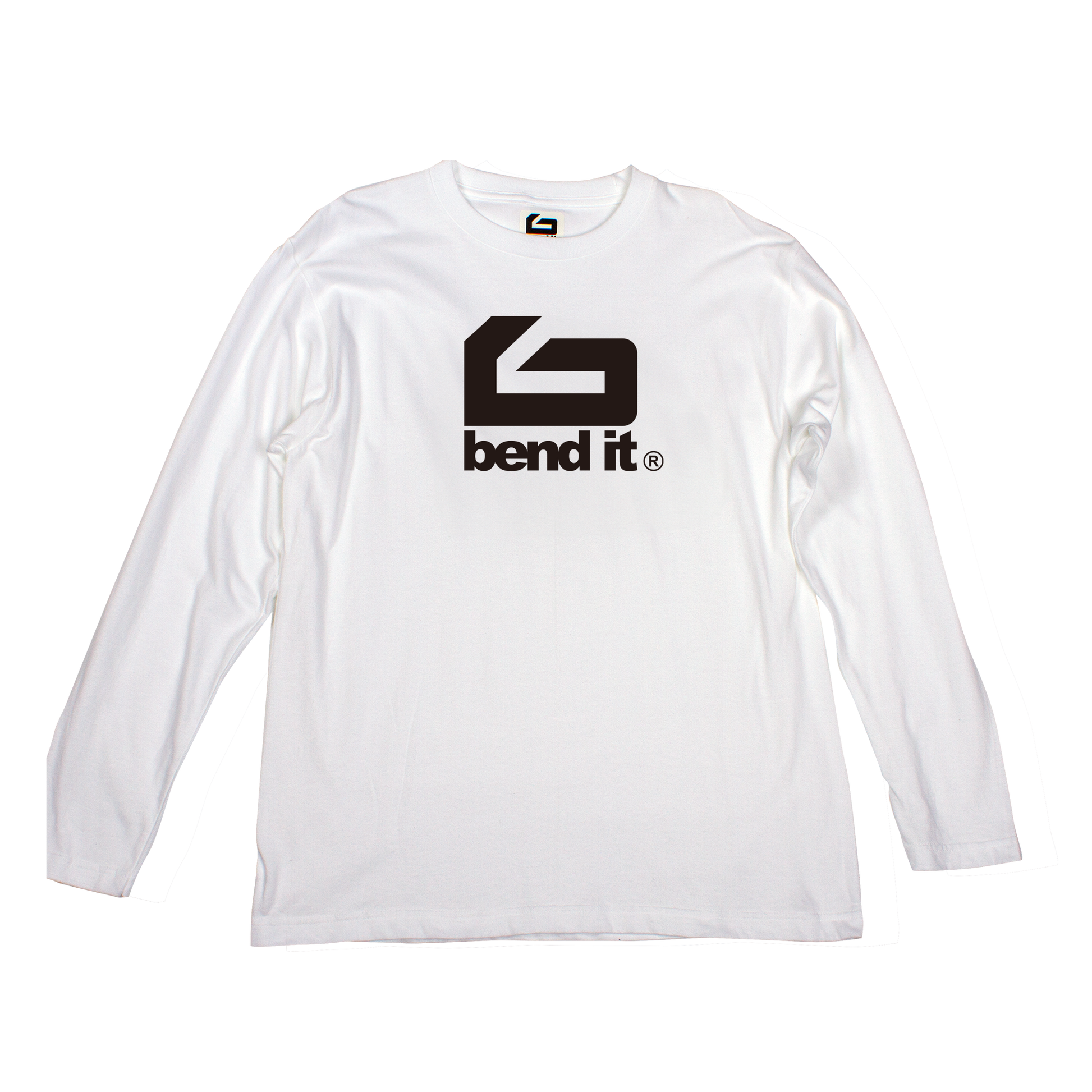 快適で汎用性の高い ビッグロゴ ロングスリーブTシャツ｜シーズンレスデザイン be25_13 コットンlogo ロングTシャツ | Bend It サッカーウェア
