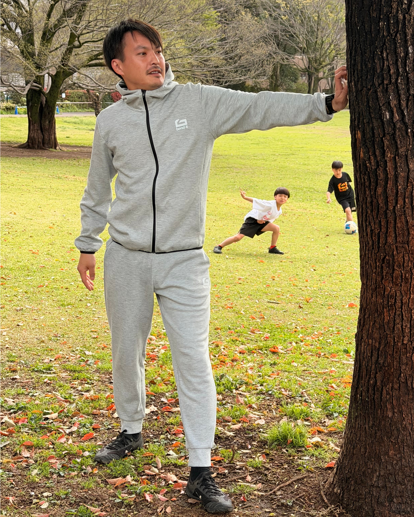 be26-06 men's big logo Full-zip parka | Bend It サッカーウェア